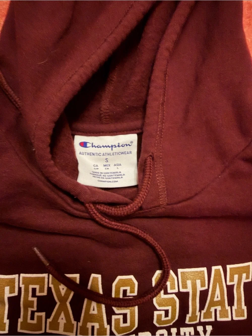 Champion Maroon Texas State University Hoodie